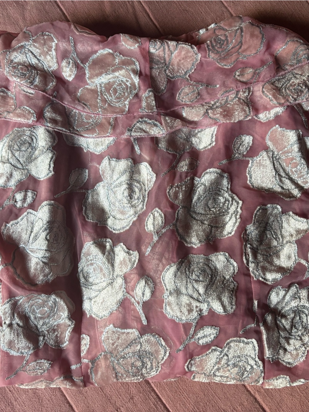 For Love & Lemons Pink Rose Blouse- Size Small- Fairy Floral Feminine Top - Picture 9 of 11